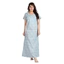 CLOUD SOFT Womens Cotton Printed Pleated Full-Length