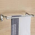 CSI INTERNATIONAL 24 Inch Stainless Steel Towel Rod for Bathroom | Wall Mounted Towel Rack | Towel Bar Hanger | Chrome Finish Towel Holder | Bathroom Accessories for Home &amp; Hotel