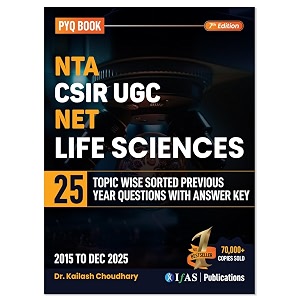 csir net life science books 2026  previous year solved papers 2015dec 2025 with answer key  best seller topic-wise pyq book for csir ugc net gate dbt amp icmr  ifas publications