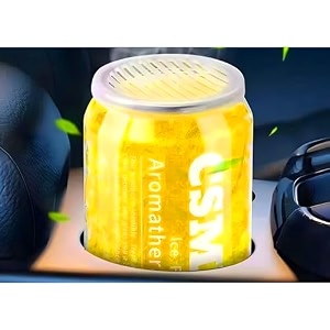 airsky car air freshener gel pine apple scent yellow 180 ml lasts 60 days