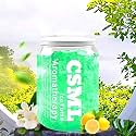 CSML Car Air Freshener Perfume Gel, Fragrance for Car Dashboard Car Fragrance Aromatherapy perfume Car Interior, Decoration Perfume (180 Ml) (muskmelon)