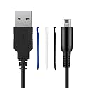 CSTESVN DSi USB Charger Cable Kit, Power Charging Cord and Stylus Pen Compatible with Nintendo DSi, with 3 Stylus