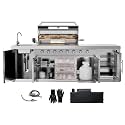 CT Copper Tailor 102" Prefab Modular Outdoor Kitchen Island for BBQ Grill
