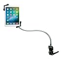 CTA Digital Tablet Clamp Stand Heavy-Duty Gooseneck Clamp Stand for iPad 10th Gen 10.9-inch - iPad 7th/8th/ 9th Gen 10.2-inch - Surface Pro 4 - Surface Go 3 and Other 7-13-in Tablets - Black (PAD-HGT)