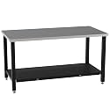 Diversified Spaces Fabrication Prep Table60x30x36with Shelf