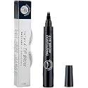 4 Point Eyebrow Pencil Black,Waterproof Microblading Eyebrow Pencil with a Micro-Fork Tip Applicator Creates 05 Black Fine Sketch Liquid Eye Brow Tattoo Tint Pen 1 psc