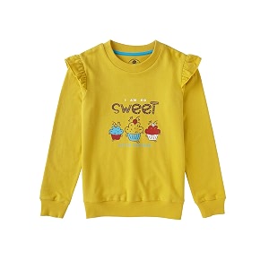 Cub McPaws Girls Puff Sleeves Sweatshirt