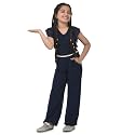 Cub McPaws Girls Ruffle Sleeves Jumpsuit with