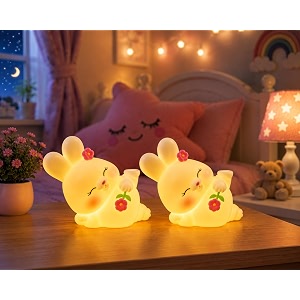 Cubbie Cute Bunny LED Night Lamp Safe