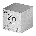 Cube Density Cubes High Density Element for Element Collections Lab Experiment Material Heavy Small Objects Experience(1 Inch,Zinc)