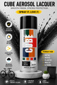 CUBE Matt Black Spray Paint 410 ml (Pack of 1)