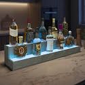 Cubehom Wine Rack LED Liquor Bottle Display Shelf for Home Bar Stand Decor