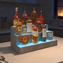 Cubehom Wine Rack LED Liquor Bottle Display Shelf for Home Bar Stand Decor