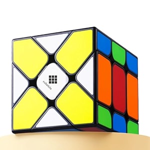 cubelelo drift axis tiled 3x3 magic cube puzzle  unique shape mod with premium design smooth finish toy for intermediate amp advanced solvers  toys for adults amp kids girls boys ages 7-14 years old