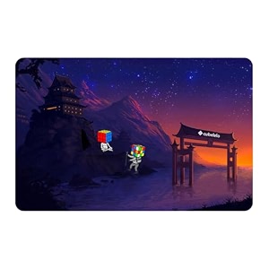 cubelelo discovery mat for kid premium speed cube mat with anti-slip surface  ideal for speedcubing practice amp competition setup  durable amp portable design