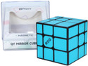 Cuberkart QiYi Mirror Blue Magnetic Tiled 3x3 Speed Cube with Factory-Installed Magnets