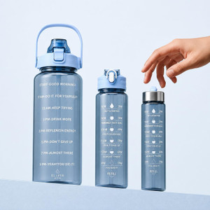 cubeventures hydrofit motivational water bottle 900 ml with time marker  straw 1600 ml water bottles