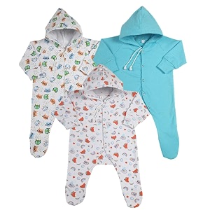 cubs amp hugs new born baby clothes set romper amp sleepsuit for baby pack of 3