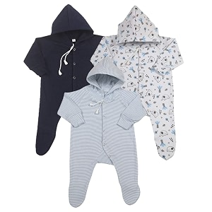cubs amp hugs new born baby clothes set romper amp sleepsuit for baby pack of 3