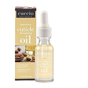 cuccio naturale revitalizing cuticle oil - hydrating oil to repair cuticles overnight - remedy for damaged and thin nails - paraben and cruelty free - sweet almond - 15 ml
