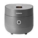 CUCKOO Micom Fuzzy Logic Rice Cooker, 6-Cup Cooked, Gray, CR-0375FG