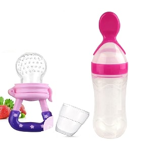 cuckoos silicone baby fruit nibbler and feederbaby fruit nipplepacifiersoother 6-18 monthsassorted
