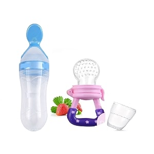 cuckoos silicone baby fruit nibbler and feederbaby fruit nipplepacifiersoother 6-18 monthsassorted