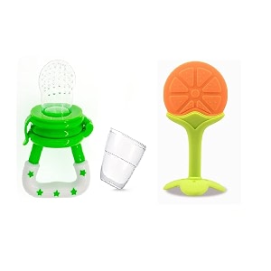 cuckoos baby fruit nibbler and feederbaby fruit nipplebaby food nibblerpacifiersootherteether for 6-18 months baby