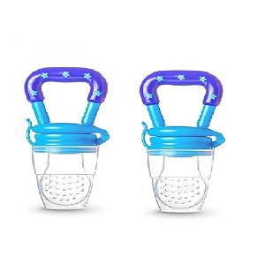 cuckoos baby fruit nibbler and feeder pacifierbaby fruit nipple pack of 2 blue