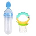Cuckoos Baby Silicone Food Feeder &amp; Fruit Feeder Nibbler Combo (Pack of 2)
