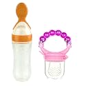 Cuckoos Baby Silicone Food Feeder &amp; Fruit Feeder Nibbler Combo (Pack of 2)