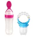 Cuckoos Baby Silicone Food Feeder &amp; Fruit Feeder Nibbler Combo (Pack of 2)