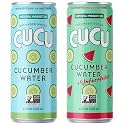 CUCU Cucumber Water, Cucumber and Watermelon Water Variety – Natural Hydration with Electrolytes, Vitamin C & Antioxidants – No Sugar Added – Non-GMO, Vegan – 24 Pack, 11 fl oz Cans, Low Calorie