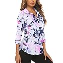Cucuchy Style Womens Golf Shirt 3/4 Sleeve Quarter Zip Workout Tennis Tops Quick Dry UPF 50+ Shirts