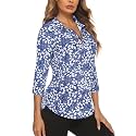 Cucuchy Style Womens Golf Shirt 3/4 Sleeve Quarter Zip Workout Tennis Tops Quick Dry UPF 50+ Shirts