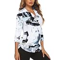 Cucuchy Style Womens Golf Shirt 3/4 Sleeve Quarter Zip Workout Tennis Tops Quick Dry UPF 50+ Shirts