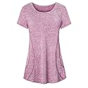 Cucuchy Womens Yoga Tops Flowy Fitness Workout