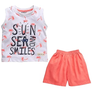 CUCUMBER Baby Half Sleeve Top and Bottom