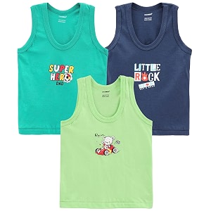 cucumber exclusive vest baniyan cotton inner wear for baby kidstoddler pack of 3