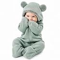 Cuddle Club Fleece Baby Bunting Bodysuit Hoodie, Newborn - 5T