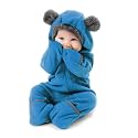 Cuddle Club Fleece Baby Bunting Bodysuit Hoodie, Newborn - 5T