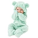 Cuddle Club Fleece Baby Bunting Bodysuit Hoodie, Newborn - 5T