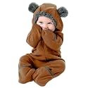 Cuddle Club Fleece Baby Bunting Bodysuit Hoodie, Newborn - 5T