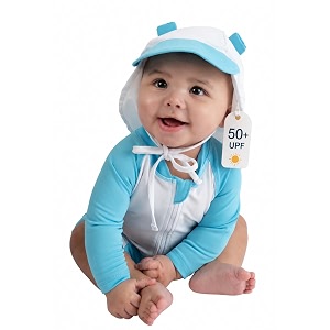 cuddle club one-piece sunzies swimsuit upf 50 sun protective sunsuit