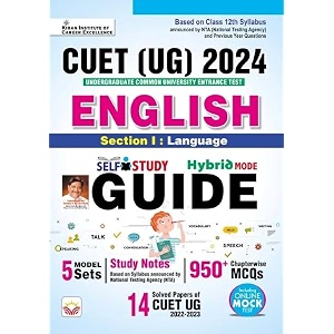 cuet ug 2024 english section 1  language guide  study notes  950 chapterwise mcqs  5 model sets english medium4731
