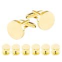 Cufflinks and Tuxedo Shirt Studs Stainless Steel Cuff links mens