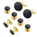 Cufflinks and Tuxedo Shirt Studs Stainless Steel Cuff links mens