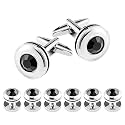 Cufflinks and Tuxedo Shirt Studs Stainless Steel Cuff links mens