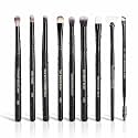 Cuffs N Lashes Eye Brush Set – 9 Professional Makeup Brushes | Soft Bristles, High Performance | Handmade in India | Cruelty-Free &amp;Beginner Friendly