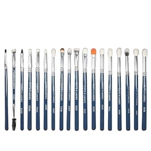 cuffs n lashes mini makeup brush set of 5  chartreuse green edition  travel-friendly face ampeye brushes  soft bristles  handmade in india  cruelty-free ampvegan